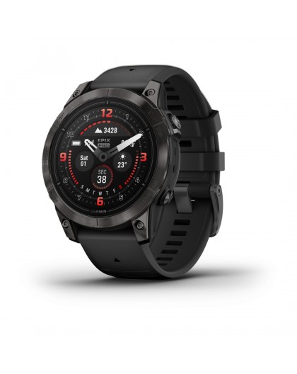 Garmin epix Pro (Gen 2) Sapphire Edition 3.3 cm (1.3") AMOLED 47 mm Digital 416 x 416 pixels Touchscreen Black Wi-Fi GPS (satell