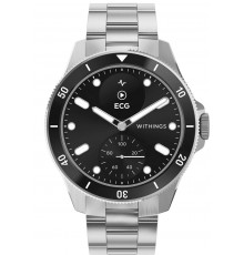 Withings ScanWatch Nova 1.6 cm (0.63") OLED 42 mm Hybrid Black, Stainless steel GPS (satellite)