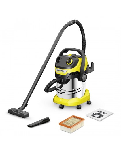 Kärcher WD 5 S V-25/5/22 Stainless steel, Black, Yellow 25 L 1100 W