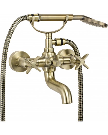 Bathtub mixer with shower set