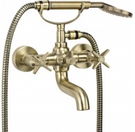 Bathtub mixer with shower set