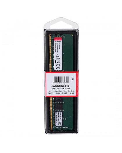 Kingston Technology KVR32N22S8/16 memory module 16 GB 1 x 16 GB DDR4 3200 MHz