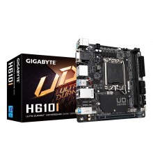 GIGABYTE H610I Motherboard - Supports Intel Core 14th CPUs, 4+1+1 Hybrid Digital VRM, up to 5600MHz DDR5, 1xPCIe 3.0 M.2, GbE LA