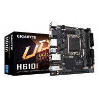 GIGABYTE H610I Motherboard - Supports Intel Core 14th CPUs, 4+1+1 Hybrid Digital VRM, up to 5600MHz DDR5, 1xPCIe 3.0 M.2, GbE LA