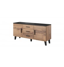 Cama sideboard LOTTA 150 2D3S wotan oak + mat black