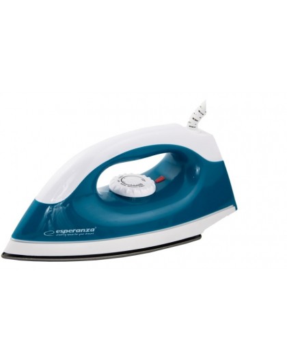 Esperanza TRAVEL IRON SMOOTHER Dry iron Non-stick soleplate 1200 W Blue, White