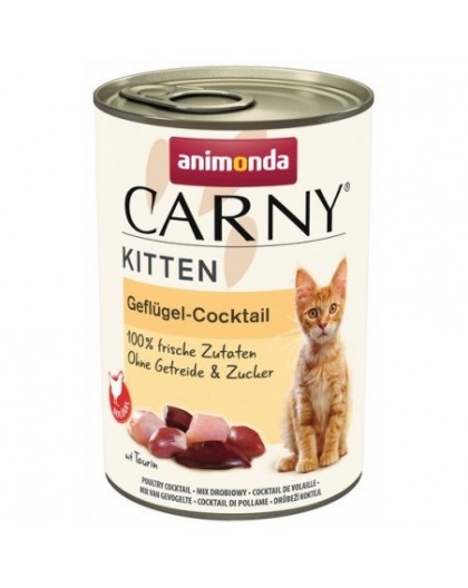 ANIMONDA Cat Carny Kitten Cocktail with poultry - wet cat food- 400g