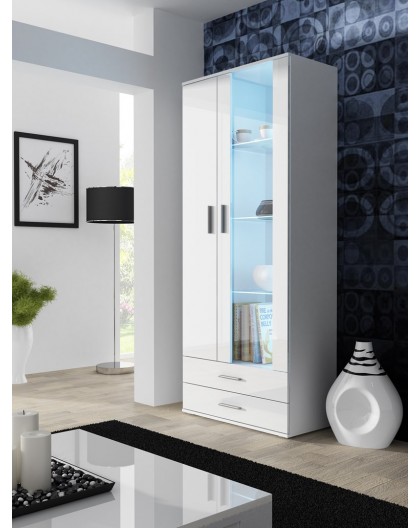 Cama display cabinet SOHO S6 2D2S white/white gloss