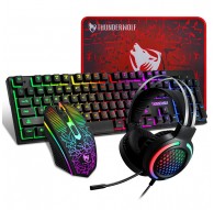 Extralink Gaming Set TF400 4in1 | Keyboard + Mouse + Headphones + Pad | LED backlight