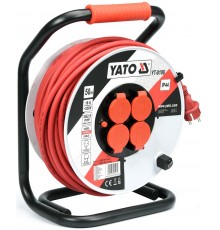 Yato YT-8108 power extension 50 m 4 AC outlet(s) Indoor/outdoor Black, Red, White