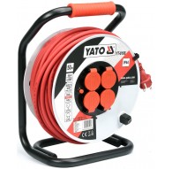 Yato YT-8108 power extension 50 m 4 AC outlet(s) Indoor/outdoor Black, Red, White