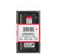 Kingston Technology ValueRAM KVR32S22D8/32 memory module 32 GB 1 x 32 GB DDR4 3200 MHz