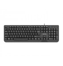 NATEC KEYBOARD TROUT SLIM USB, US LAYOUT, BLACK