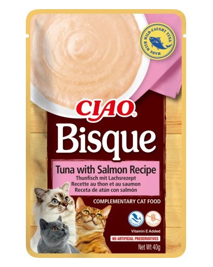 INABA Ciao Bisque Tuna with Salmon - cat treats - 40g