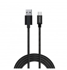 Savio CL-129 USB cable 2 m USB 2.0 USB A USB C Black