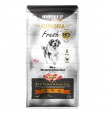 BIOFEED Euphoria Fresh Adult Medium & Large Pork with goose - dry dog food - 2kg