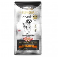 BIOFEED Euphoria Fresh Adult Medium & Large Pork with goose - dry dog food - 2kg
