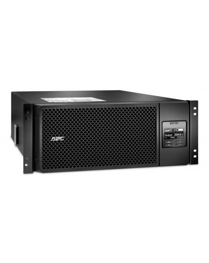 APC Smart-UPS On-Line SRT6KRMXLI - 6kW/VA, 6x C13 + 4x C19 + hardwire 1 phase output, rack mountable, Embedded NMC