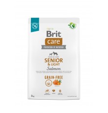 BRIT Care Senior&Light Salmon - dry dog food - 3 kg