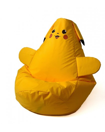 Pikachu yellow Sako bag pouffe XL 130 x 90 cm