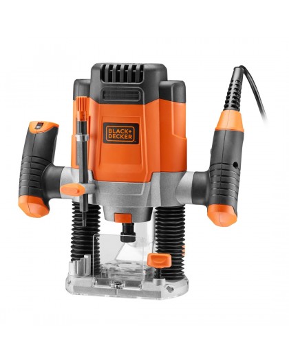 Black & Decker KW1200EKA-QS router/trimmer Black, Grey, Orange