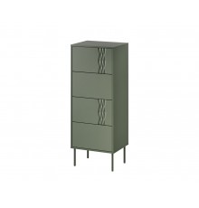 4S TRESSE chest of drawers 50x40x125 matte green