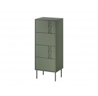 4S TRESSE chest of drawers 50x40x125 matte green