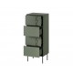 4S TRESSE chest of drawers 50x40x125 matte green