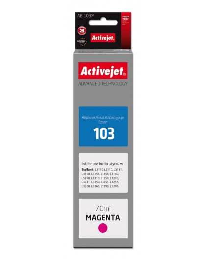 Activejet AE-103M Ink (replacement for Epson 103 C13T00S34A Supreme 70 ml magenta)