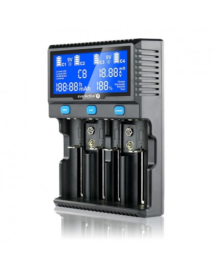 Charger for cylindrical Li-ion and Ni-MH batteries everActive UC-4200