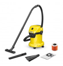 Universal hoover KARCHER WD 3 V-17/4/35 + nozzles 17 l 1000 W (1.628-124.0) Black, Yellow