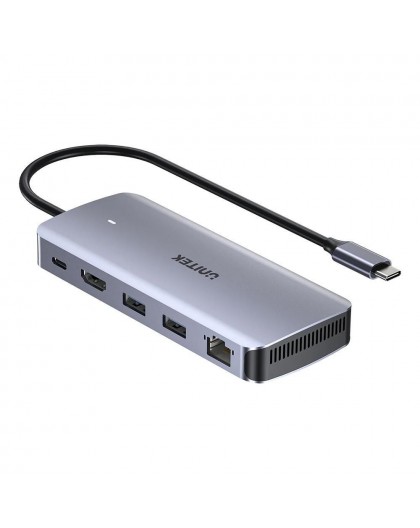 UNITEK ACTIVE HUB USB-C 10GBPS,M.2,HDMI, PD 100W