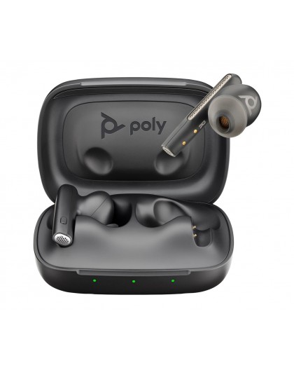 Poly Voyager Free 60 UC Black Earbuds +BT700 USB-C Adapter +Basic Charge Case