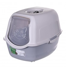 DIAMENTIQ BAYA whie/light grey - cat litter box - 55,5 x 40 x 38,7 cm