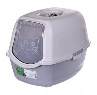 DIAMENTIQ BAYA whie/light grey - cat litter box - 55,5 x 40 x 38,7 cm