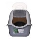 DIAMENTIQ BAYA whie/light grey - cat litter box - 55,5 x 40 x 38,7 cm