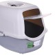 DIAMENTIQ BAYA whie/light grey - cat litter box - 55,5 x 40 x 38,7 cm