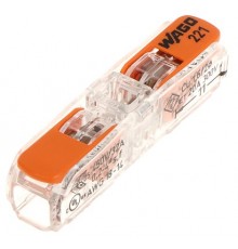 Universal Quick Coupling Universal CABLE/WIRE 2x 0,2-4mm2 WAGO 221-2411 (Pack of 60pcs)