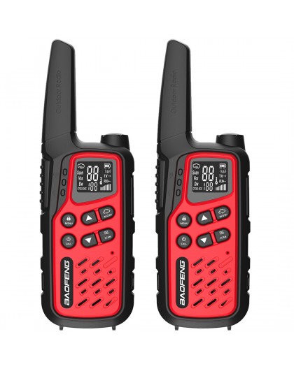 Walkie-Talkie Baofeng BF-T25E Red, 2 pieces
