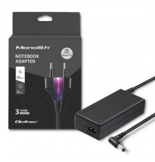 Qoltec 50071.90W toiteadapter/kattevõrgu seadmed Siseruumides Must