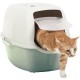 ROTHO Bailey Hooded litter box Green, White