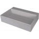 Granite countertop washbasin with a place for a tap - with a grille