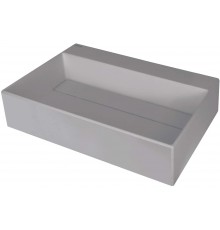 Granite countertop washbasin with a place for a tap - with a grille