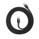Cable USB-C PD Baseus Cafule PD 2.0 QC 3.0 60W 1m (black and gray)