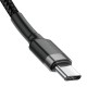 Cable USB-C PD Baseus Cafule PD 2.0 QC 3.0 60W 1m (black and gray)