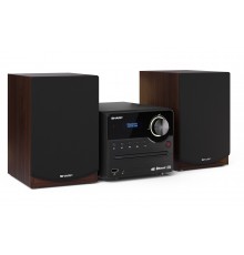 Sharp XL-B517D Home audio micro system 45 W Brown