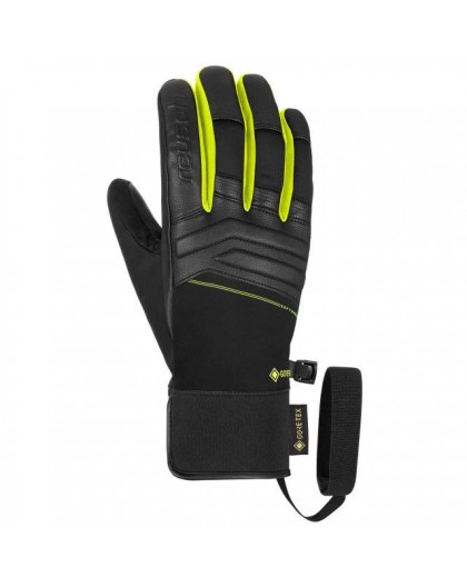 REUSCH JUPITER GORE-TEX GLOVES SIZE 9 BLACK AND YELLOW