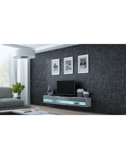 Cama TV stand VIGO NEW 30/180/40 white/grey gloss