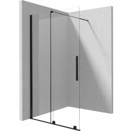 Walk-in shower wall 90 cm - sliding