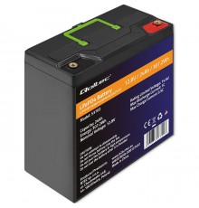 Qoltec LiFePO4 Lithium Iron Phosphate Battery | 12.8V | 24Ah | 307.2Wh | BMS